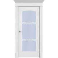 Межкомнатная дверь Офрам Верона белая со стеклом