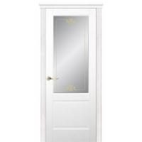 Межкомнатная дверь Дариано Лион Ясень бланко со стеклом