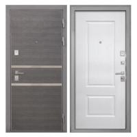 Входная дверь металлическая Интекрон Неаполь / Альба Роял вуд белый (12 мм)