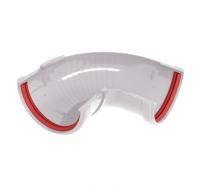 Угол желоба составной 90-150 град.Классика 120 ПВХ Grand Line белый RAL 9003