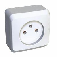 Розетка 1-м ОП Этюд 16А IP20 без заземл. бел. SchE PA16-001B