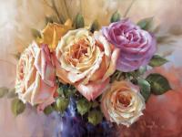 Картина Графис Канвас Постер Крымские розы