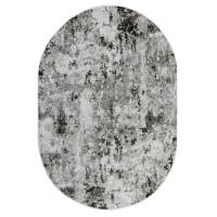 Турецкий ковер Trendy 5466A Grey/Antracite 1,5x0,8 м овальный
