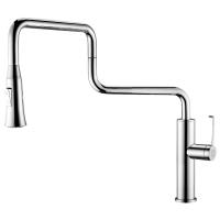 Смеситель Elghansa Cliq 56H7324 для кухни с раскладным изливом и выдвижной лейкой хром