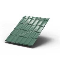 Металлочерепица МП Ламонтерра (PURMAN-20-Tourmalin-0.5) Tourmalin Светло-зеленый металлик