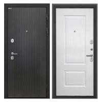 Входная дверь металлическая Интекрон Сицилия Remix цвет Лофт черный / Альба Роял вуд белый (12 мм)