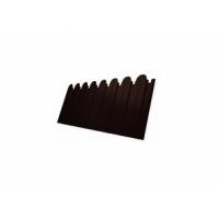 Профнастил Grandline С10B фигурный Drap RR 32 коричневый