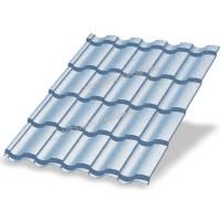 Металлочерепица МП Монтекристо-M (PURMAN-20-Galmei-0.5) Galmei Сиреневый металлик