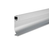 Алюминиевый профиль плинтус с подсветкой 53x14 мм серебро Led Strip