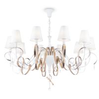 Люстра Maytoni Intreccio ARM010-10-W 40W белый с золотом