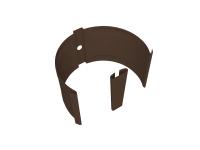 Крепление трубы круглой Ø90 на кирпич Vortex Mix PE RAL 8017 шоколад