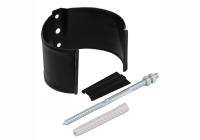 Хомут трубы метал. на камень GL ПВХ черный RAL 9005