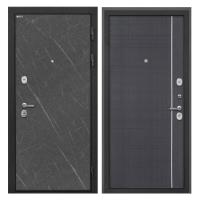 Входная дверь металлическая Интекрон Сицилия Remix цвет Гранит лава / В-07 Венге с молдингом