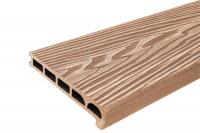 Ступень узкая (полуступень) Classic брашинг, 3000х170х25мм, цвет орех