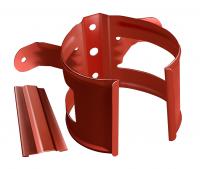 Кронштейн трубы Grand Line на дерево 90мм RAL 8004 терракота