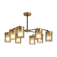 Подвесной светильник Freya Lora FR5432PL-08BBS 40W черный/латунь