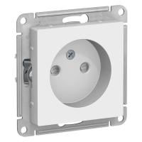 Механизм розетки 1-м СП ATLAS DESIGN без заземл. защ. шторки 16А бел. SchE ATN000149