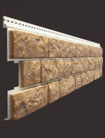 Виниловый сайдинг Docke Lux под камень Пекан