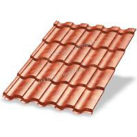 Металлочерепица МП Монтекристо-S (КЛМА-02-Anticato-0.5) Anticato Терракотовый