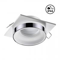 Светильник встраиваемый влагозащищенный Novotech Spot 370786 9W белый/хром