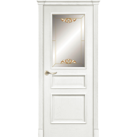 Межкомнатная дверь La Porte серия Classic модель 300.1 ясень бланко витраж Милори