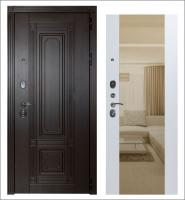 Входная дверь Заводские двери Италия Венге — Софт белый с зеркалом