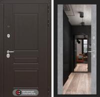 Входная дверь Лабиринт Мегаполис с зеркалом максимум - Бетон светлый