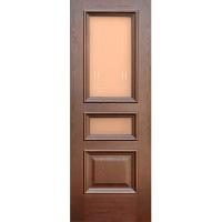 Межкомнатная дверь Дворецкий Равена дуб коньяк со стеклом