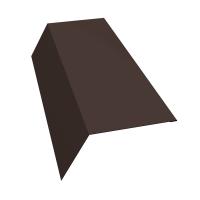 Планка карнизная 120х80 0.45 PE с пленкой RR 32 темно-коричневый (2м)