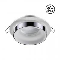 Светильник встраиваемый влагозащищенный Novotech Spot 370782 9W белый/хром