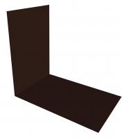 Планка снегозадержания усиливающая 0.5 Satin с пленкой RAL 8017 шоколад (2м)