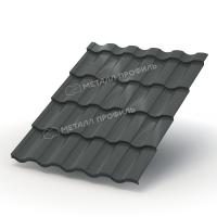 Металлочерепица МП Монтекристо-M (PURETAN-20-RR23-0.5) RR23 Темно-серый