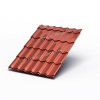 Металлочерепица МП Супермонтеррей (AGNETA-03-Copper\Copper-0.5) Copper Медный