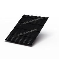 Металлочерепица МП Ламонтерра X (PURMAN-20-9005-0.5) 9005 Черный темный