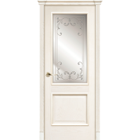 Межкомнатная дверь La Porte серия Classic модель 300.3 ясень карамель контур с заливкой Люмина