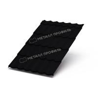 Металлочерепица МП Макси (VikingMP-01-9005-0.45) 9005 Черный темный