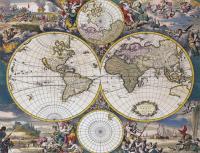 Картина Графис Канвас Постер Карта 3