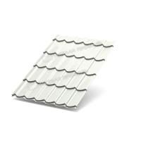 Металлочерепица МП Супермонтеррей (ПРМ-03-9010-0.5) 9010 Чистый белый