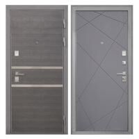 Входная дверь металлическая Интекрон Неаполь / Лучи-М графит