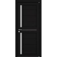 Межкомнатная дверь Uberture серия Eco-Light 2121 велюр шоко со стеклом сатин