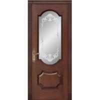 Межкомнатная дверь Дариано Женева Дуб коньяк со стеклом