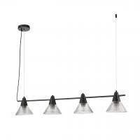 Подвес Lumion Corne цвет черный, прозрачный арт. 6595/4A  4*60W E27