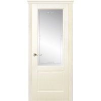 Межкомнатная дверь La Porte серия New Classic модель 200.1 ясень карамель матовое стекло Эльза