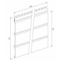 Софит SV-7/SV-08 центрально-перфорированный/сплошной графит для сайдинга