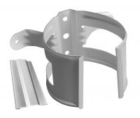 Кронштейн трубы Grand Line на дерево 90мм RAL 9003 сигнальный белый