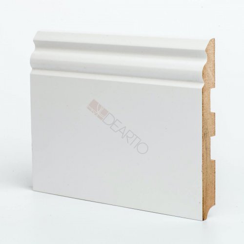 Плинтус МДФ Deartio U 105-150 белый 150х16х2050