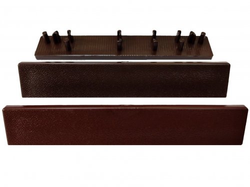 Заглушка торцевая Deckron Коричневый 152x27 мм