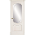 Межкомнатная дверь La Porte серия Classic модель 300.4 ясень карамель со стеклом Джулия