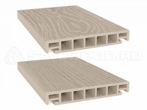 Террасная доска Savewood Standard-Plus Salix (S) бежевый 4000х163x25 мм