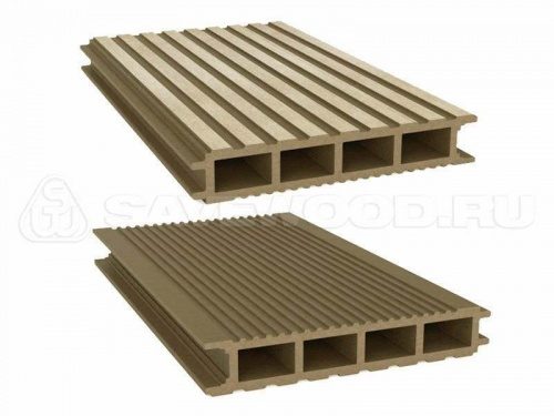 Террасная доска Savewood Standard Ulmus тик 4000х148x25 мм